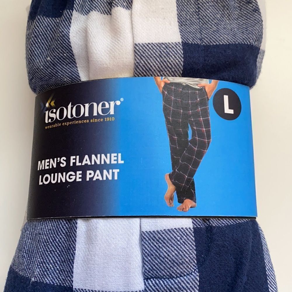 ISOTONER  men’s lounge sleepwear pant sz LARGE FLANNEL new - Picture 2 of 4